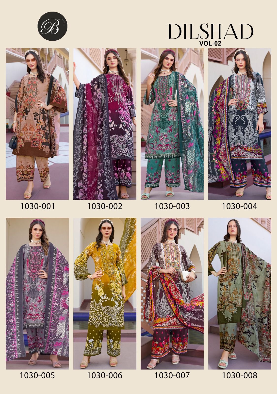 Dilshad Vol 2 Belliza Designer Studio Viscose Rayon Karachi Salwar Suits Wholesaler