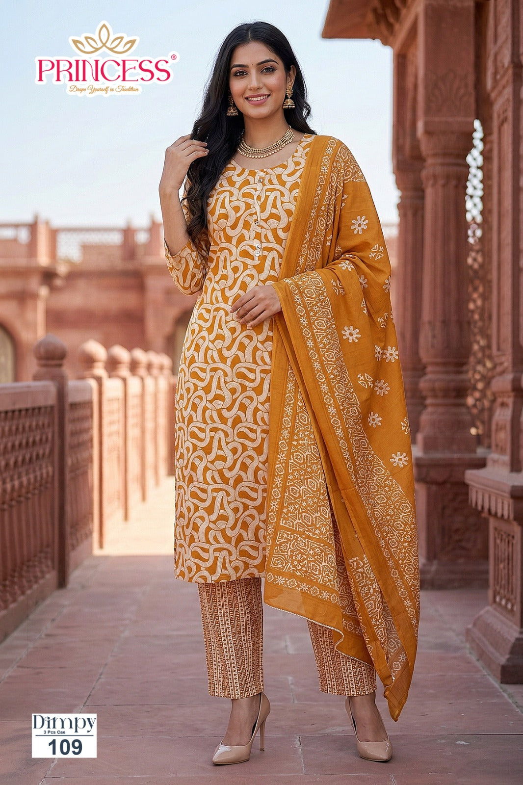 Dimpy Princess Creation Slub Readymade Cotton Pant Suits Wholesale
