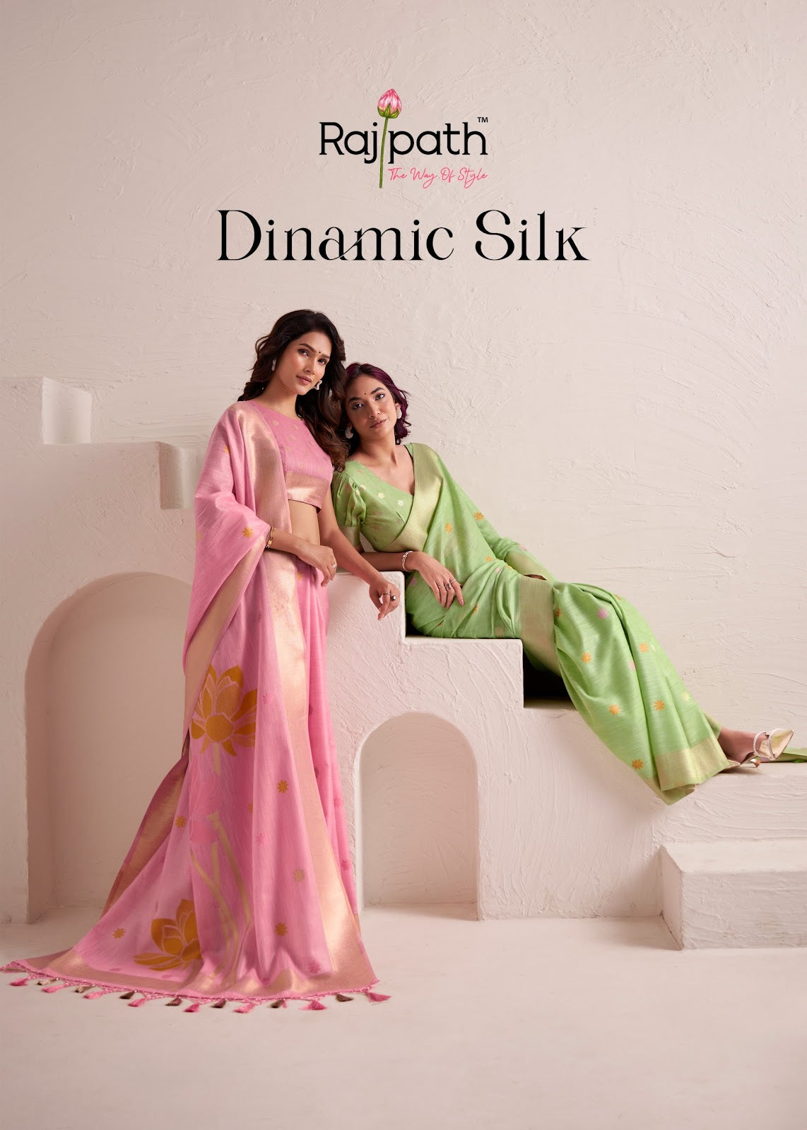 Dinamic Silk Rajpath Soft Linen Sarees Exporter India