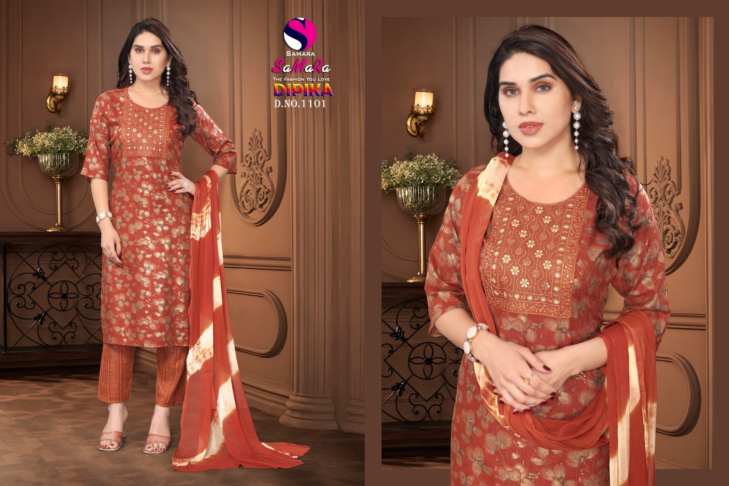 Dipika Vol 13 Samara Capsule Readymade Pant Style Suits Wholesaler