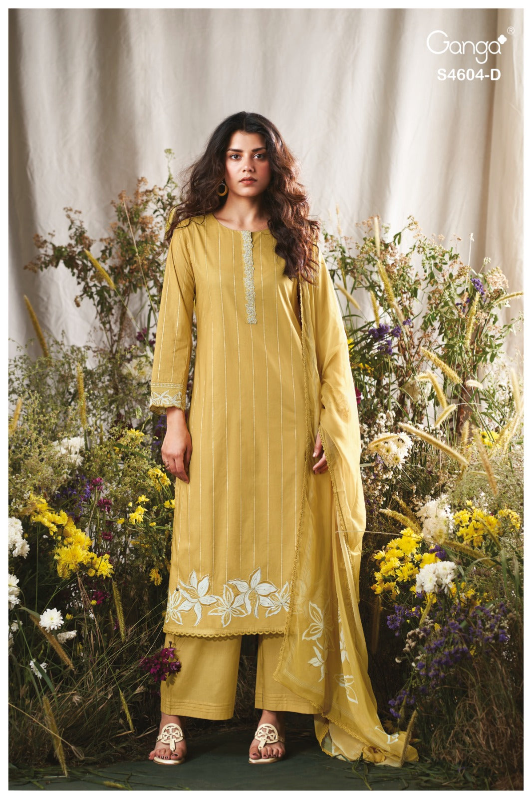 Divena 4604 Ganga Cotton Pant Style Suits Exporter Ahmedabad