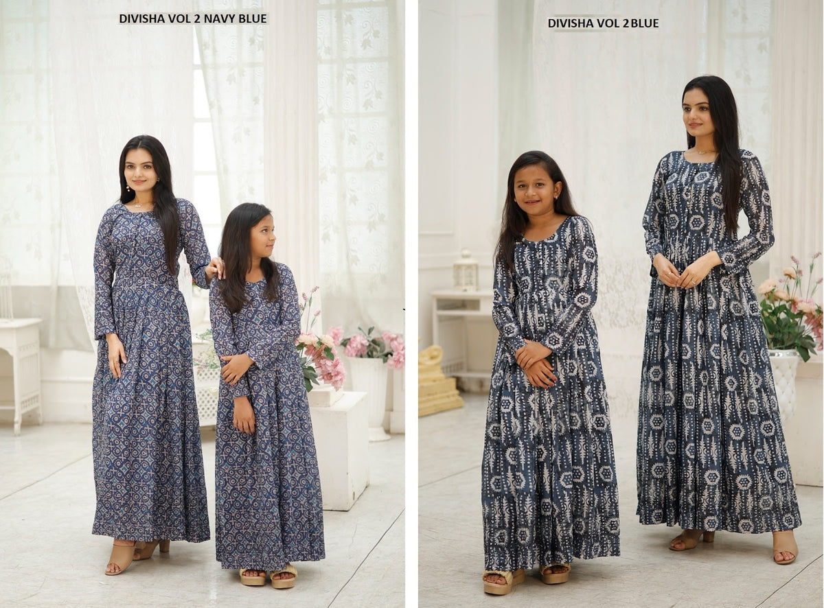 Divisha Vol 2 Aayaa Faux Georgette Girls Gown Manufacturer