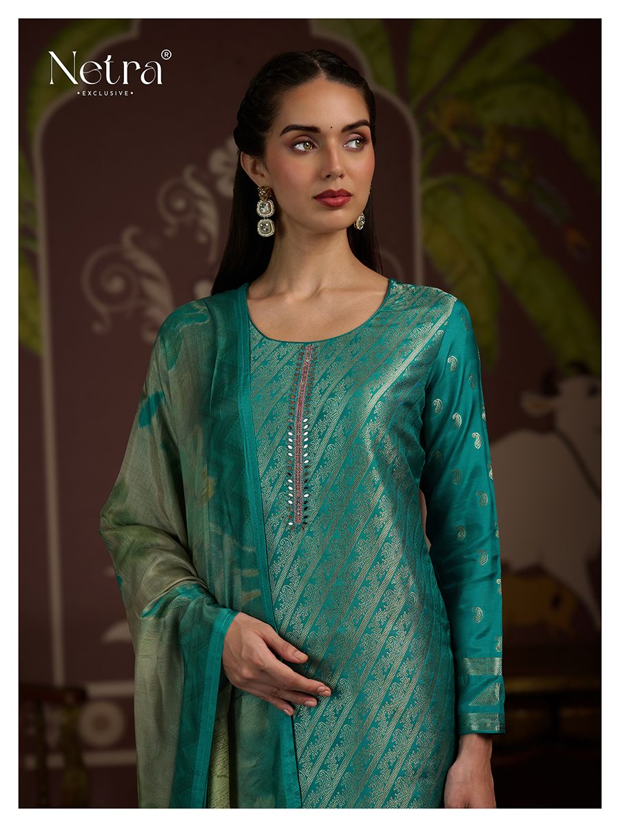 Divya Vol 2 Netra Muslin Pant Style Suits Supplier India