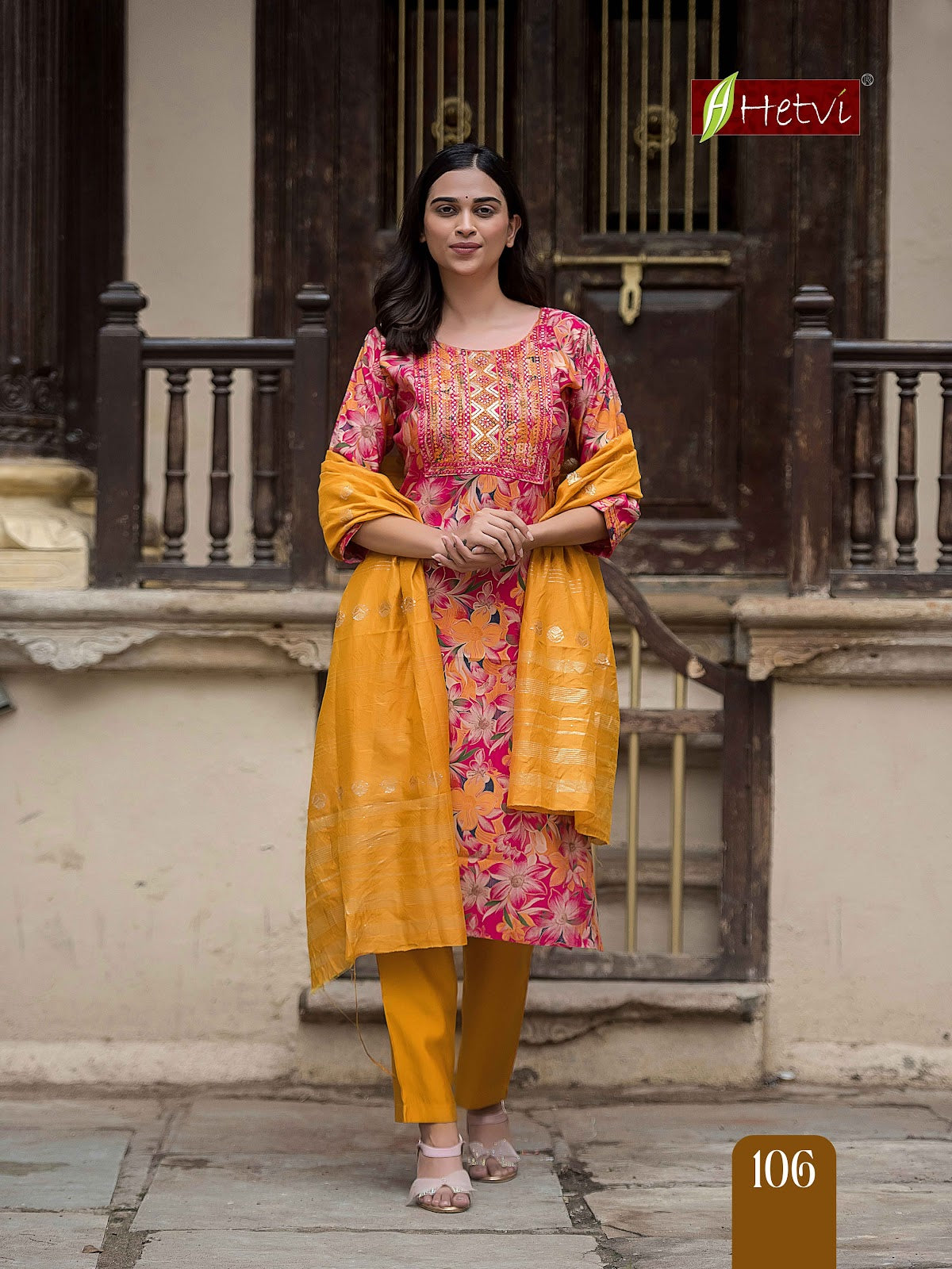 Dolly Hetvi Chanderi Modal Readymade Pant Style Suits Wholesale