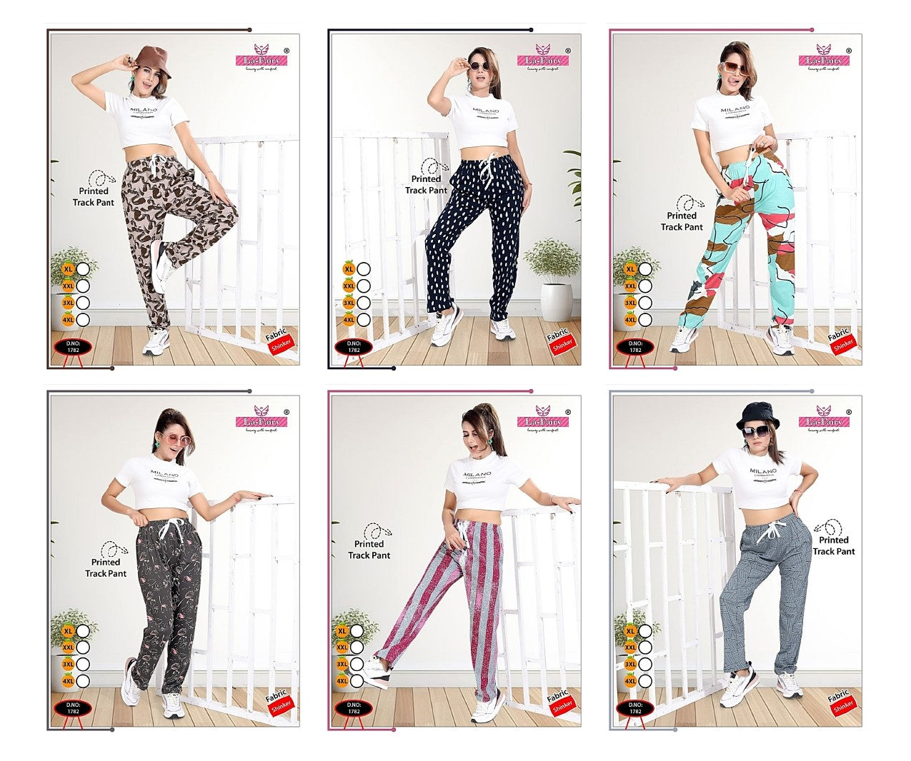 Double Pockets Design 1782 La Fairy Sinker Women Track Pants Supplier Gujarat