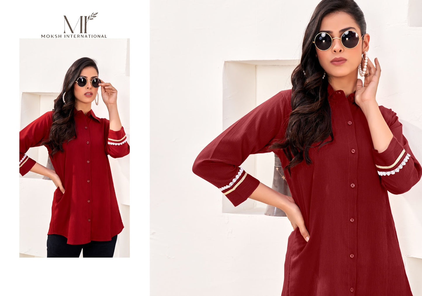 Dreams Vol 3 Moksh International Cotton Women Shirts Wholesale