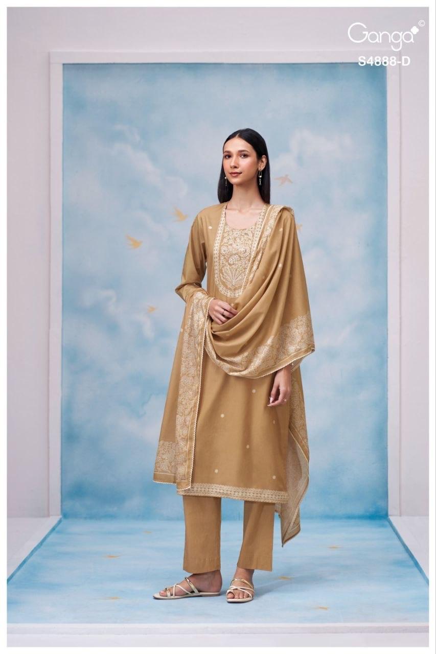 Driyara S4888 Ganga Cotton Pant Style Suits Wholesaler India