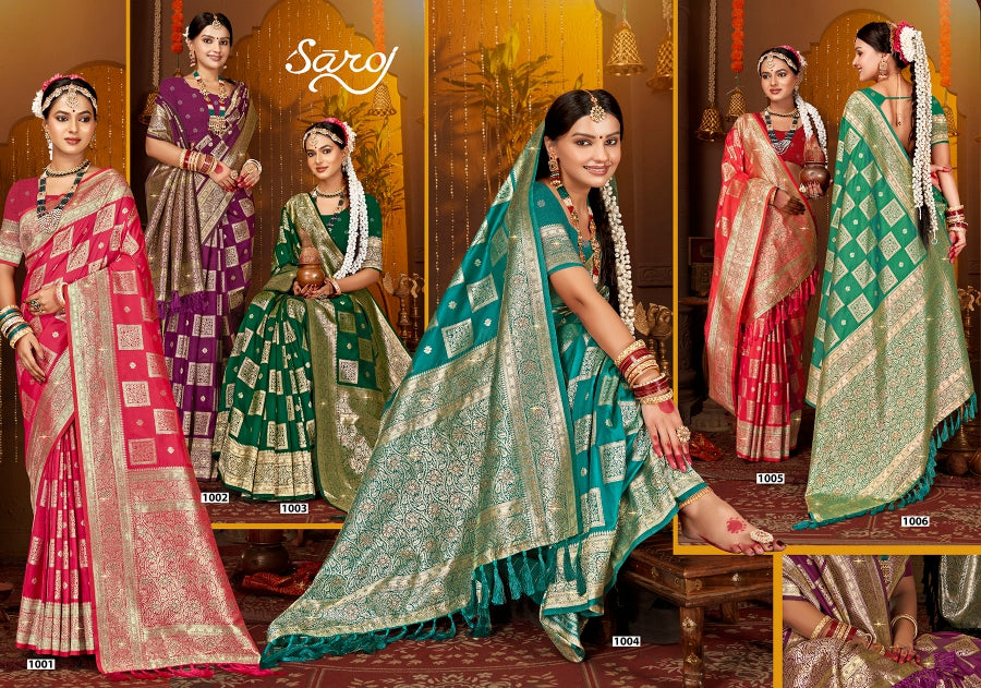 Dulhan Silk Saroski Vol 2 Saroj Sarees Supplier Ahmedabad