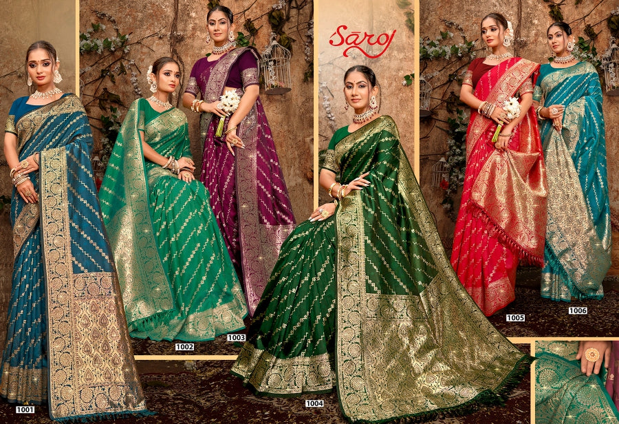 Dulhan Silk Saroski Vol 4 Saroj Sarees Exporter Ahmedabad