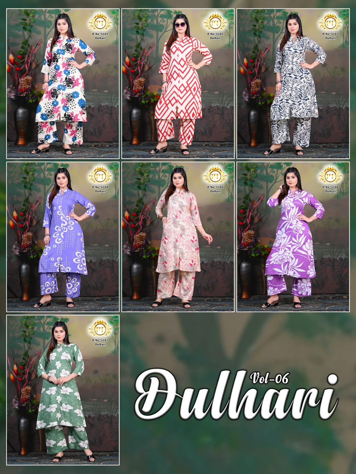 Dulhari Vol 6 Pt Rayon 14Kg Co Ord Set Exporter India