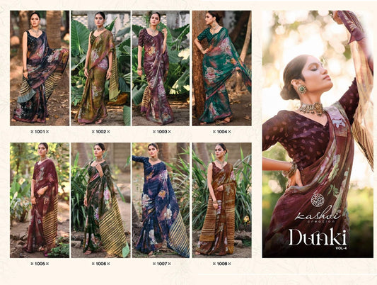 Dunki Vol 4 Kashvi Creation Silk Sarees Manufacturer India