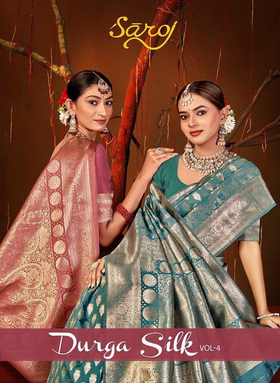 Durga Silk Vol 4 Saroj Soft Silk Sarees Wholesale Price