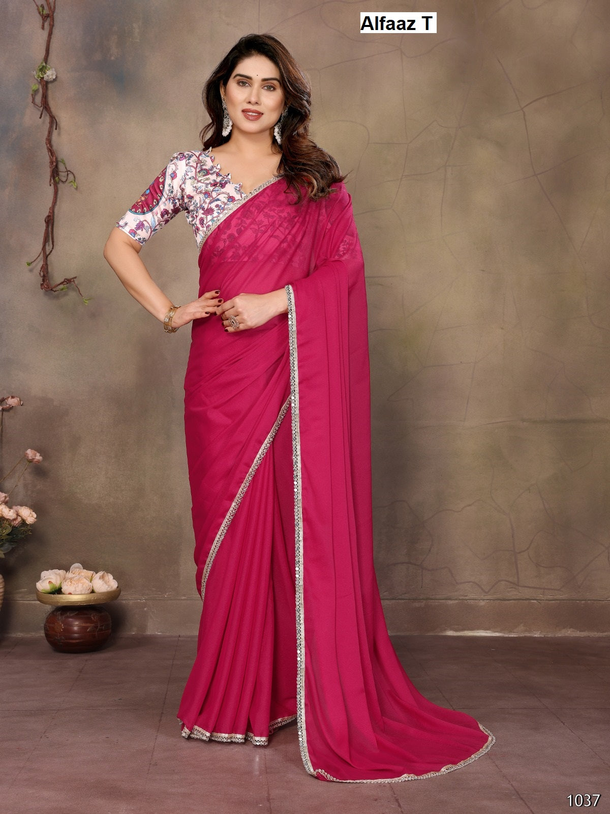 Durga Vol 4 Alfaaz T Georgette Sarees Supplier Gujarat