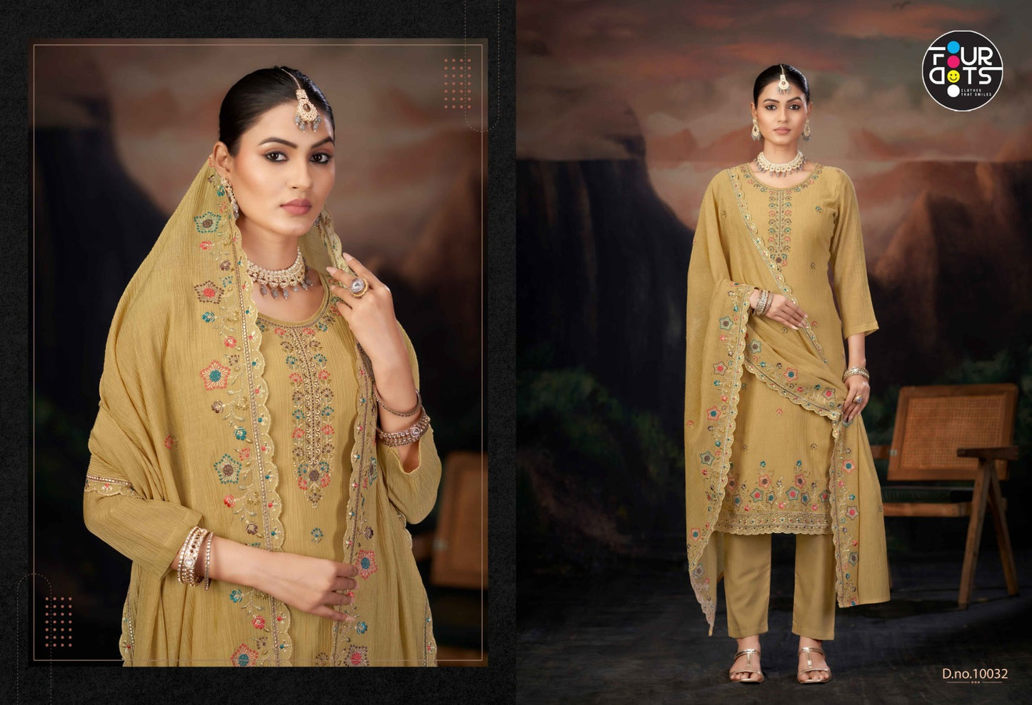 Dwija Triple Aaa Mal Chiffon Pant Style Suits Supplier Ahmedabad