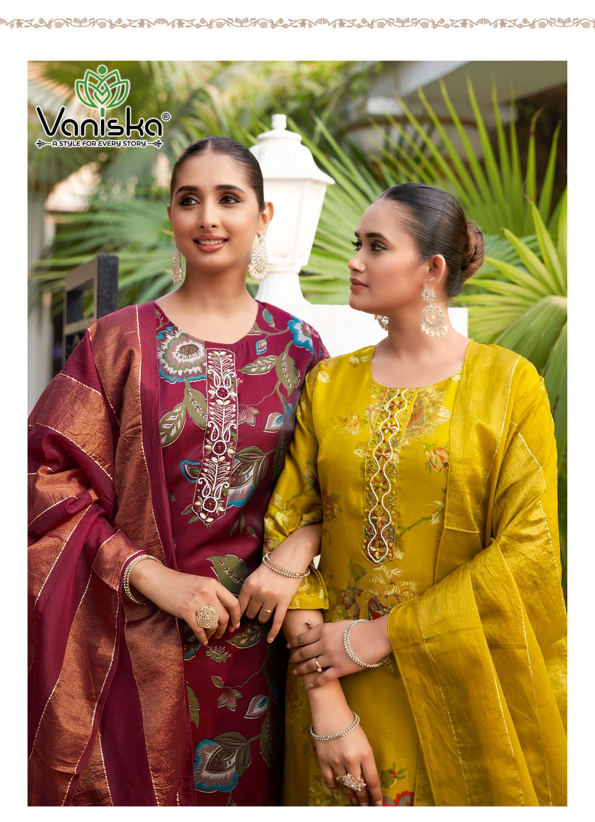 ?Trendy Touch Vol 1 Vaniska Silk Readymade Pant Style Suits Wholesaler Gujarat