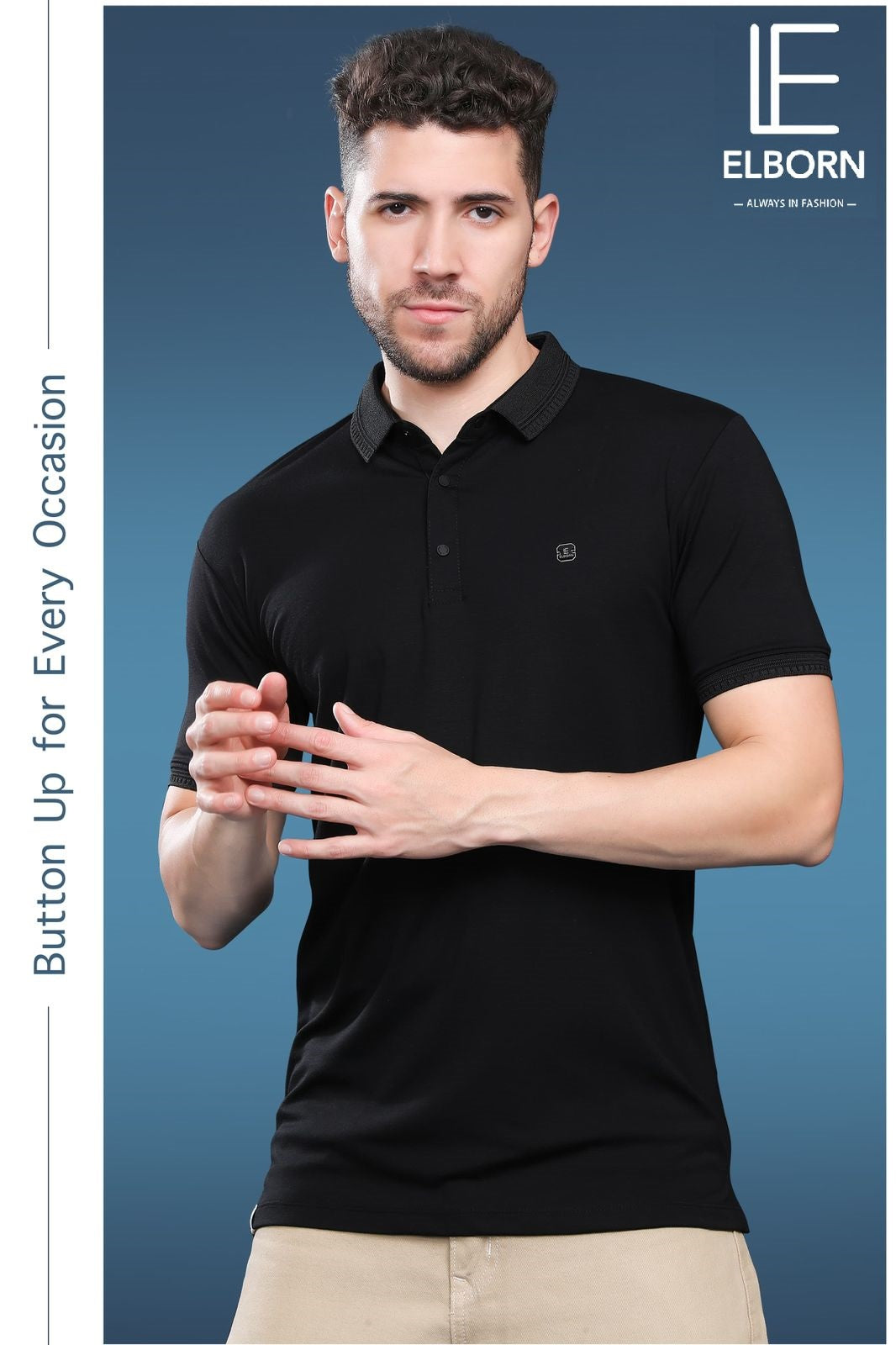 Eb-La-1385 Elborn Tencil Lycra Mens Tshirts Exporter Ahmedabad