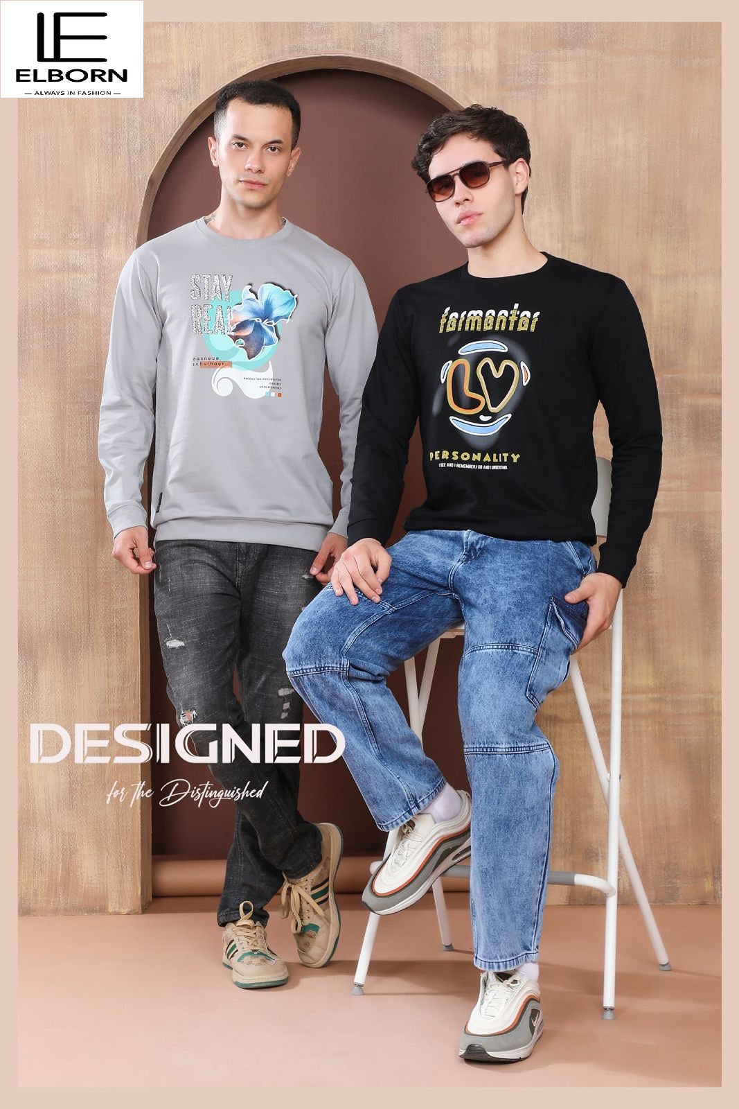 Eb Lv 1490 Elborn Cotton Looper Mens Tshirts Wholesaler Ahmedabad