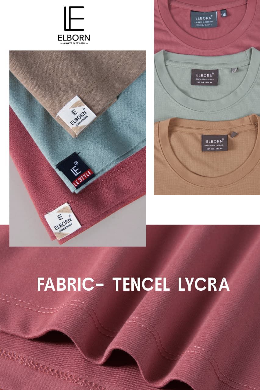 Eb Pz 2030 Elborn Tencil Lycra Mens Tshirts Wholesaler India