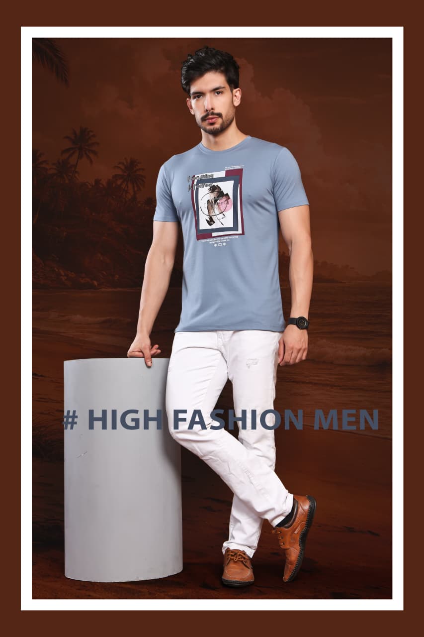 Eb Qk 2085 Elborn Tencil Lycra Mens Tshirts Exporter