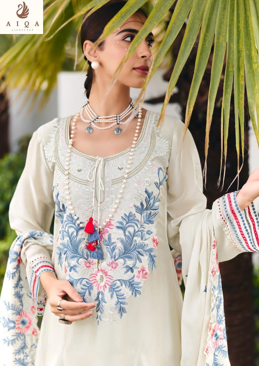 Eden Threads Aiqa Bemberg Silk Pakistani Salwar Suits Wholesale Price