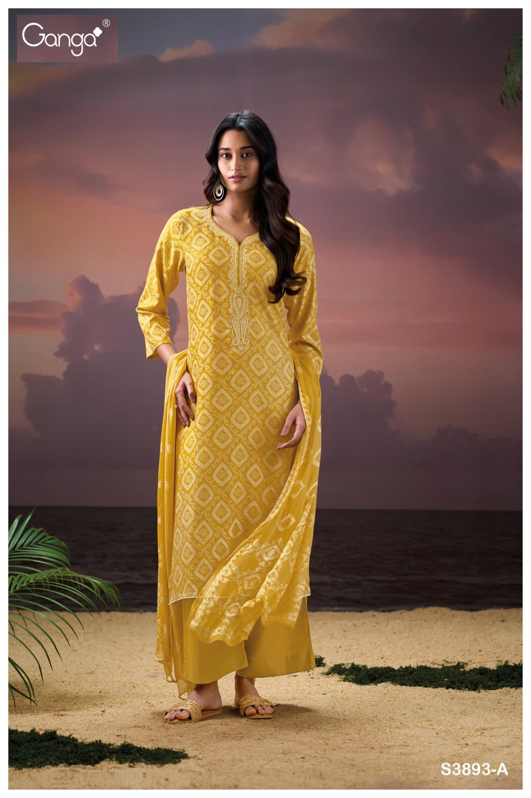 Eirlys 3893 Ganga Wool Pashmina Suits Exporter India