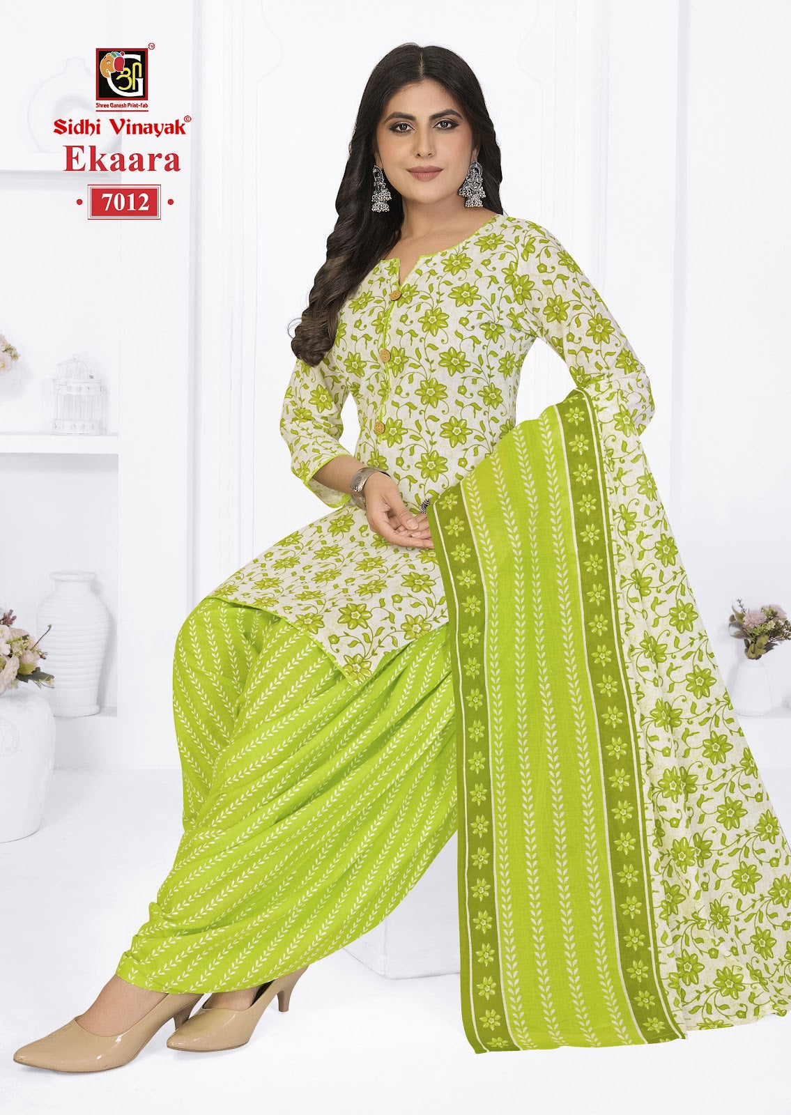 Ekaara Vol 7 Sidhi Vinayak Cotton Dress Material Supplier Ahmedabad