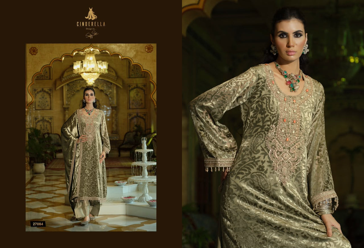 Ektar Cinderella Velvet Suits Supplier India