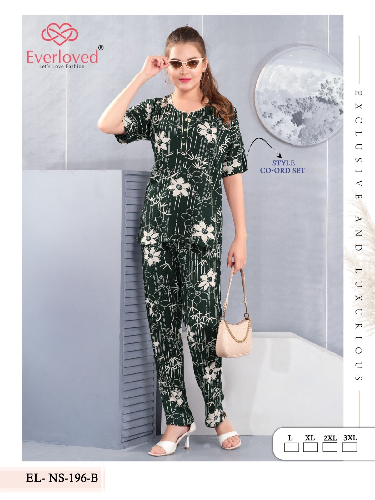 El Ns 196 B Mnt Reyon Co Ord Set Exporter India