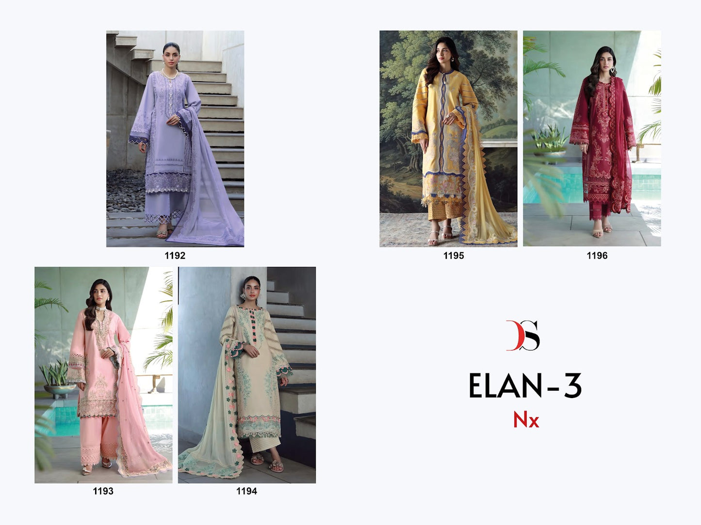 Elan 3 Nx Deepsy Cotton Pakistani Patch Work Suits Wholesale Price
