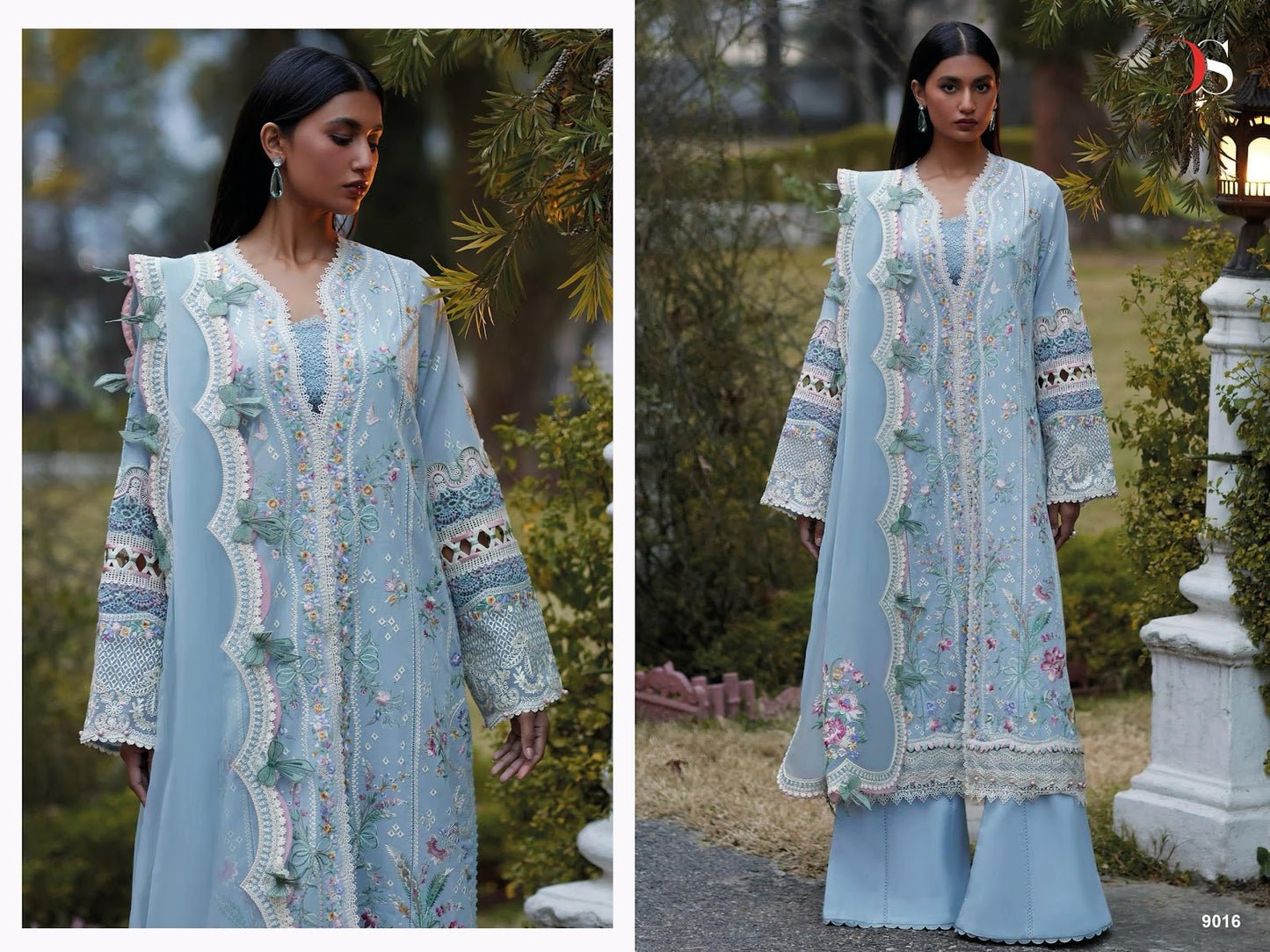 Elan Nx Lawn 25 Deepsy Cotton Pakistani Patch Work Suits Exporter India
