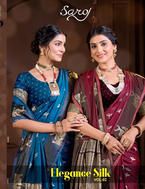 Elegance Silk Vol 2 Saroj Silk Sarees Wholesale Rate