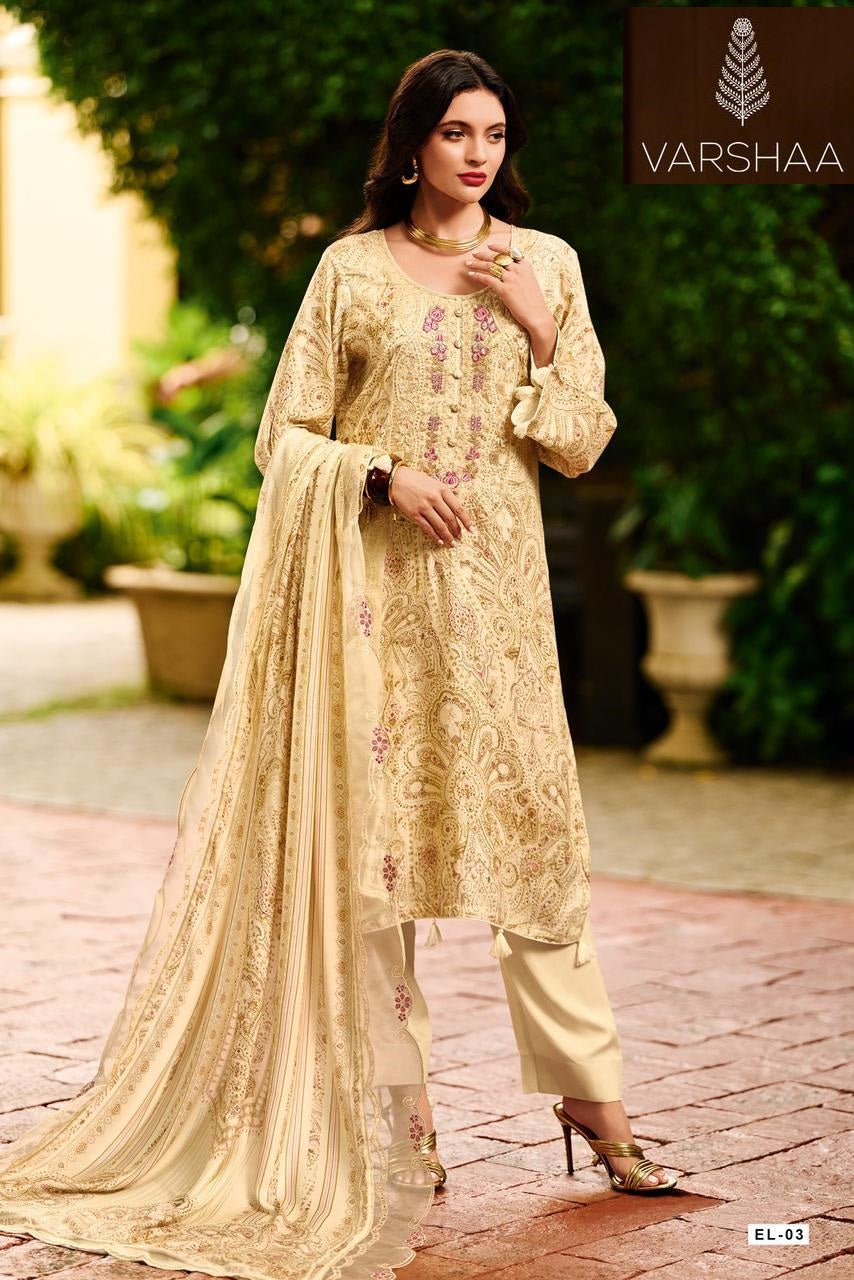 Elici Varsha Fashions Viscose Pashmina Pashmina Suits Wholesaler India