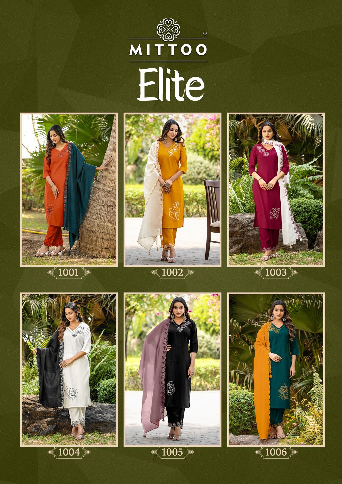 Elite Mittoo Viscose Readymade Pant Style Suits Wholesaler Gujarat
