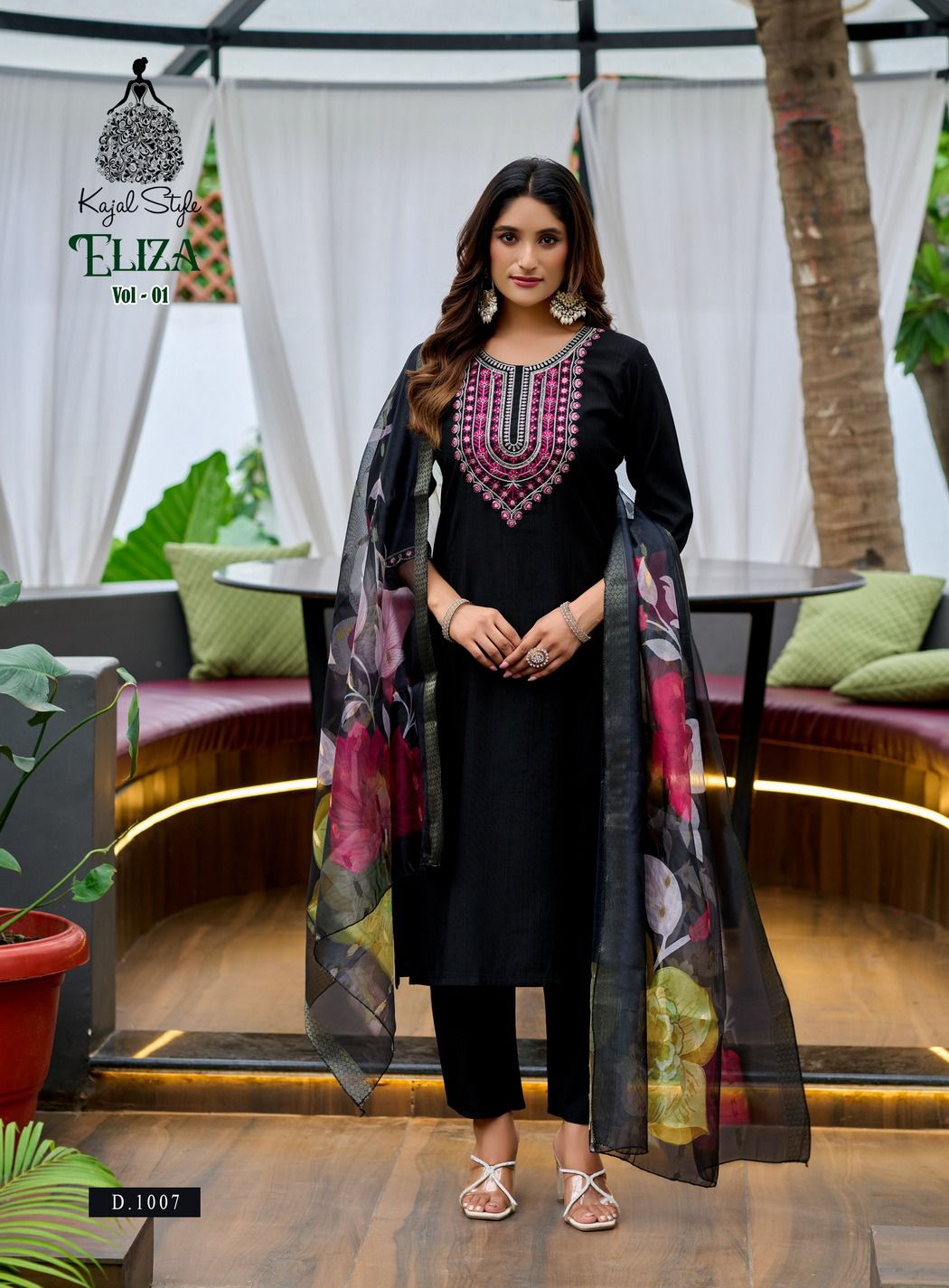 Eliza Vol 1 Kajal Style Vertican Readymade Pant Style Suits Supplier