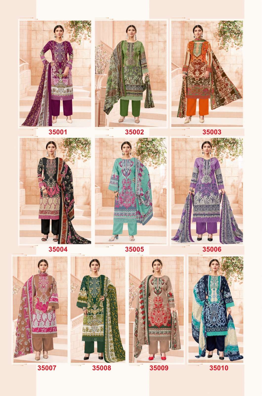 Elliza Vol 35 Jash Cotton Karachi Salwar Suits Wholesale