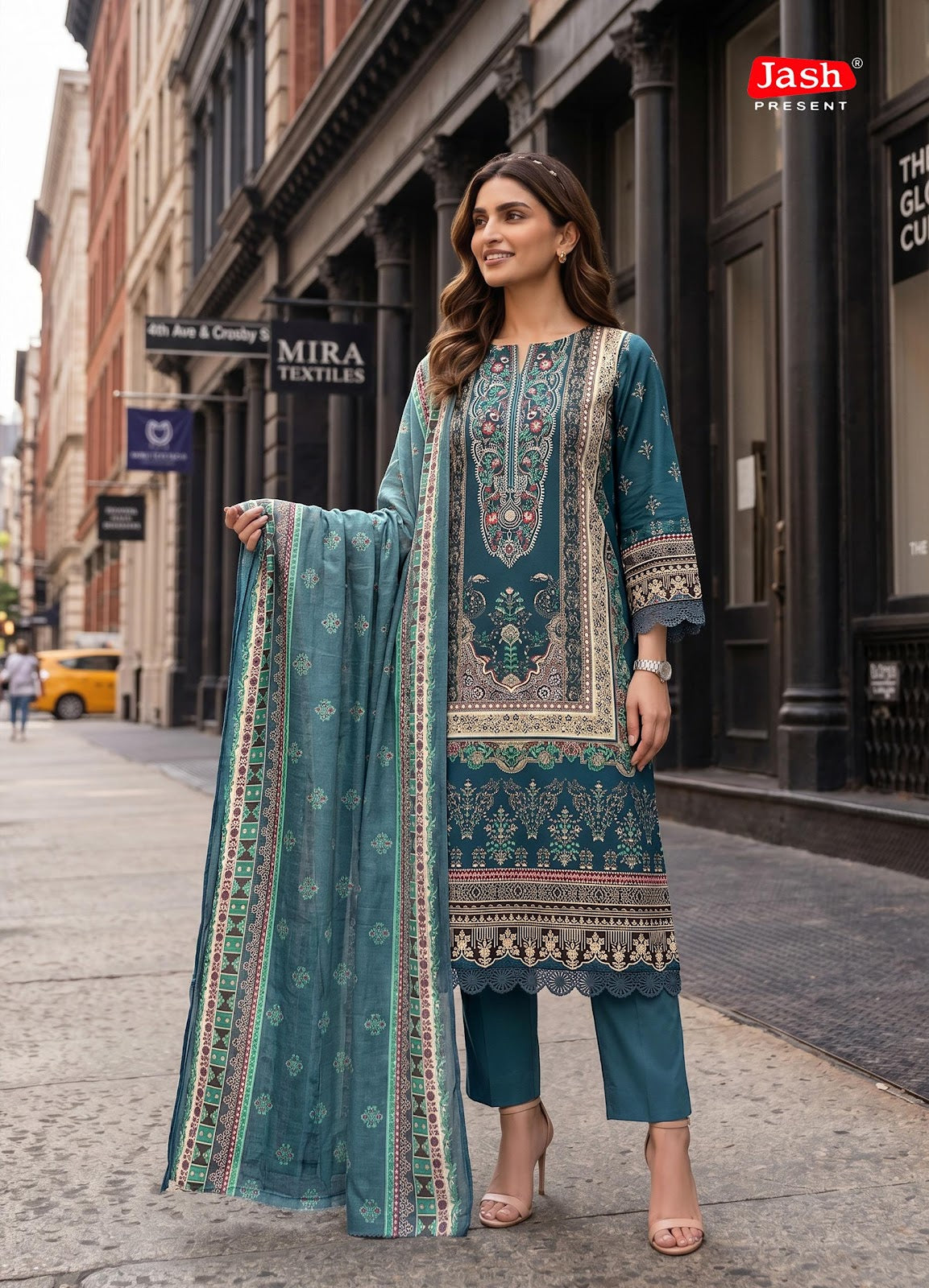 Elliza Vol 56 Jash Mix Cotton Karachi Salwar Suits Wholesaler