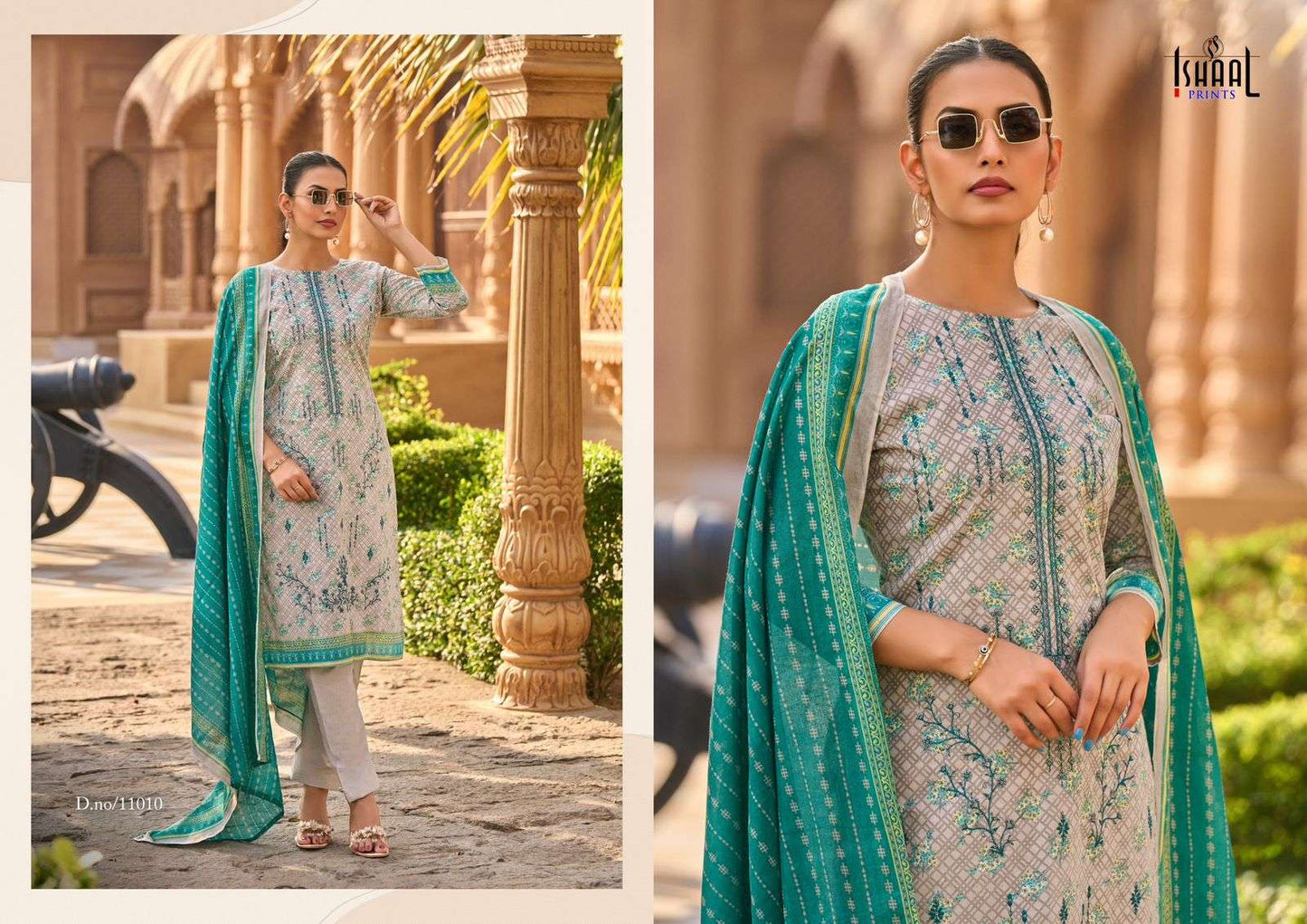 Embroidered Vol 11 Ishaal Prints Lawn Karachi Salwar Suits Supplier India