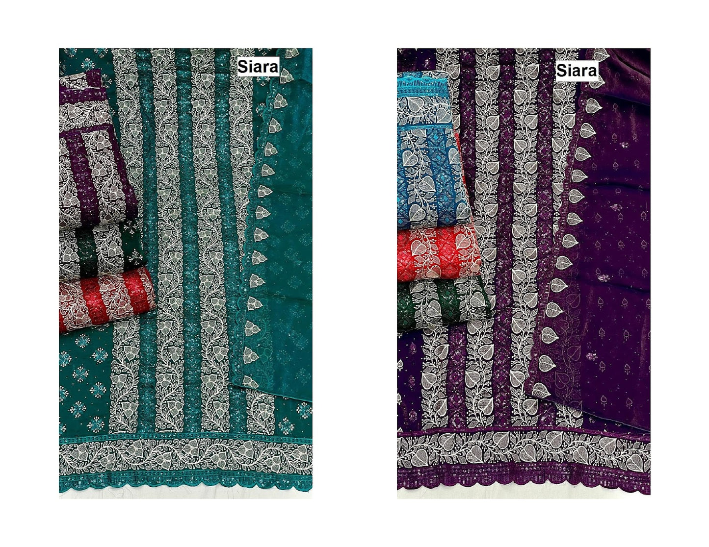 Embroidery Work 14 Siara Salwar Suits Exporter Ahmedabad