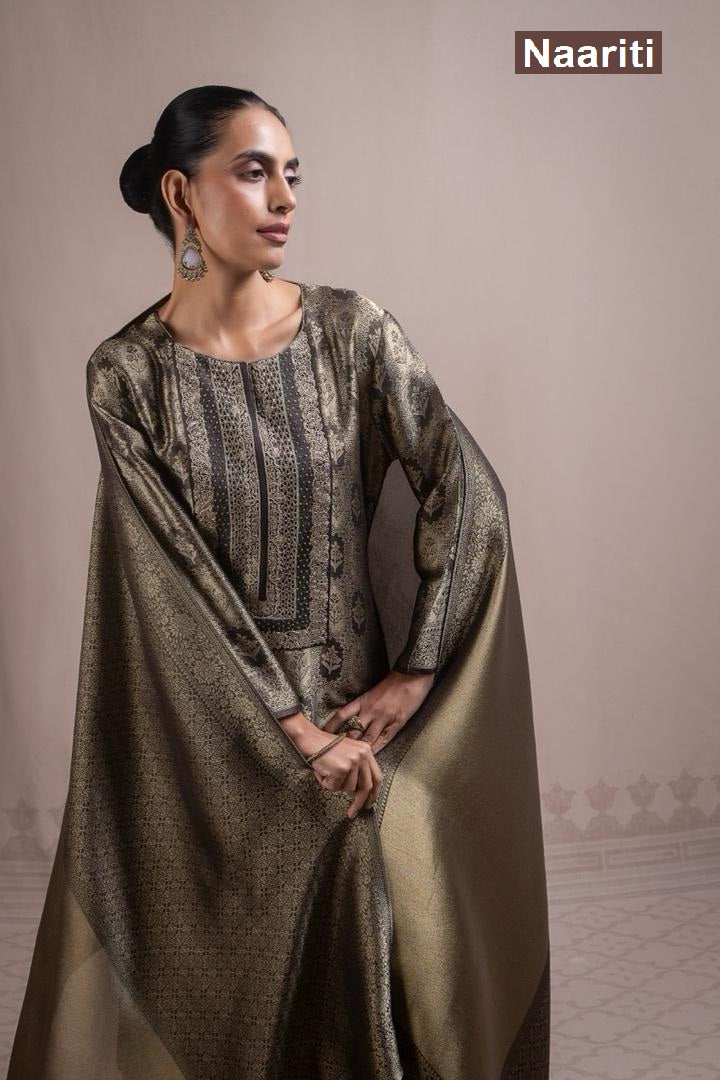 Enaar 2874 Naariti Silk Jacquard Pant Style Suits Wholesaler Gujarat