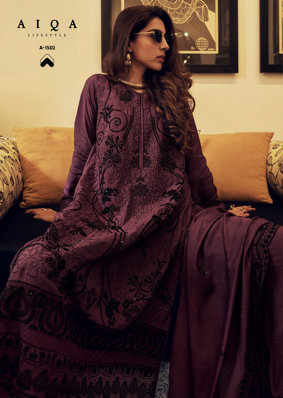Endless Passion Aiqa Pure Bemberg Muslin Pant Style Suits Manufacturer India