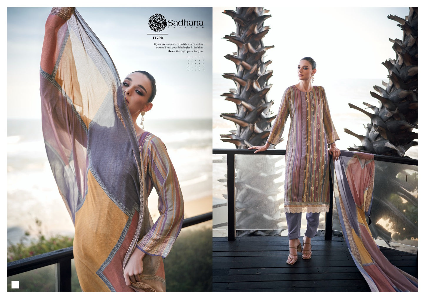 Erika Sadhana Muslin Silk Pant Style Suits Wholesaler Ahmedabad