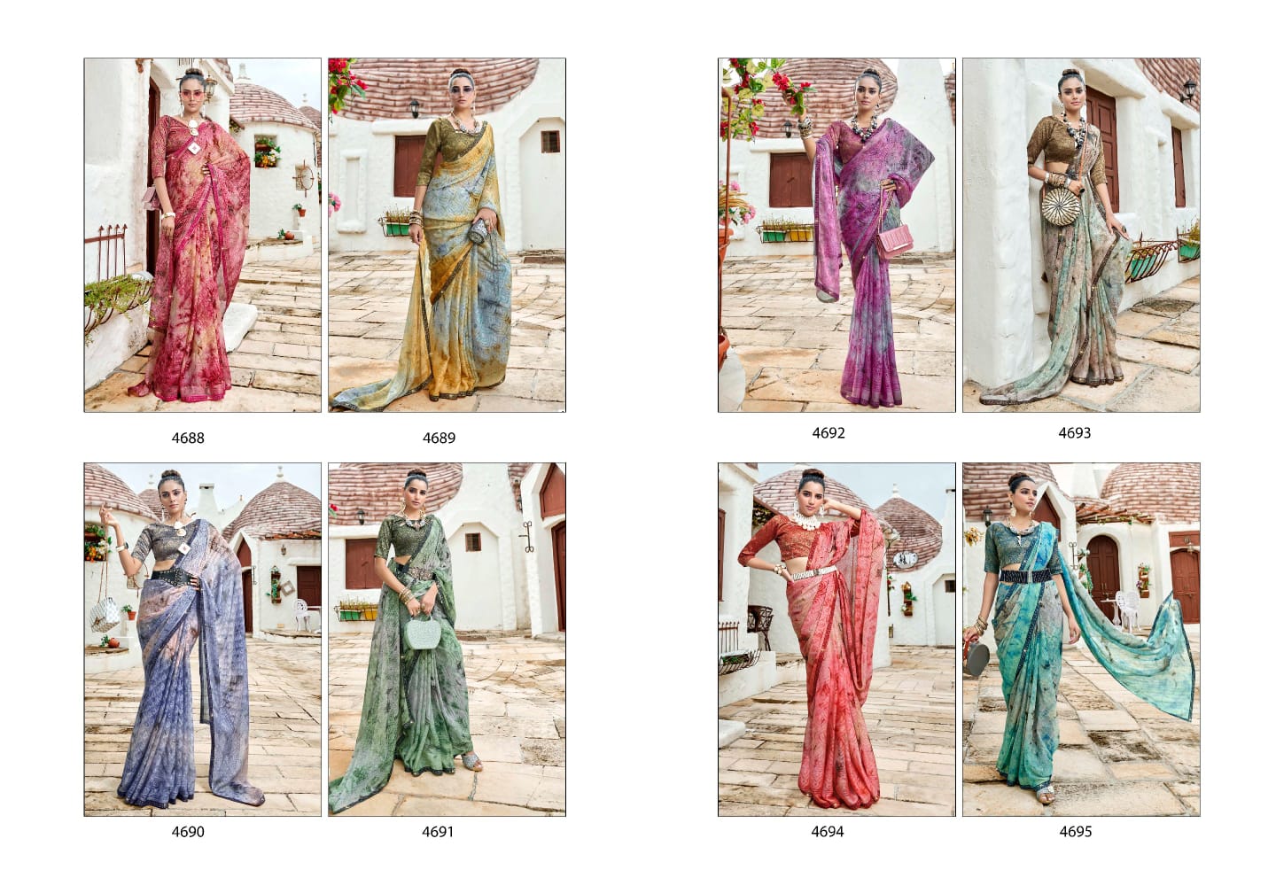 Eshita 5D Designer Chiffon Sarees