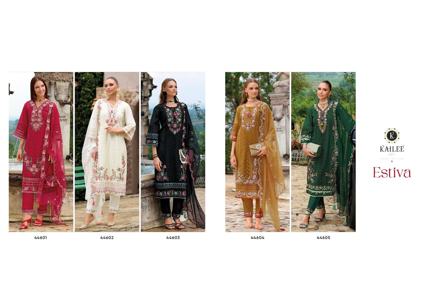Estiva Kailee Fashion Weaving Readymade Pant Style Suits Supplier Gujarat