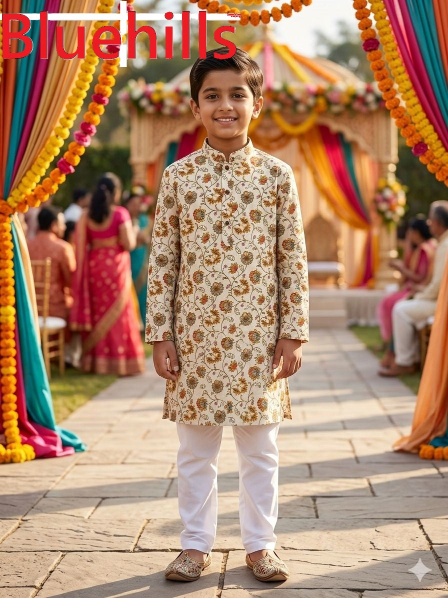 Ethnicity Bluehills Cotton Boys Kurta Pyjama Exporter