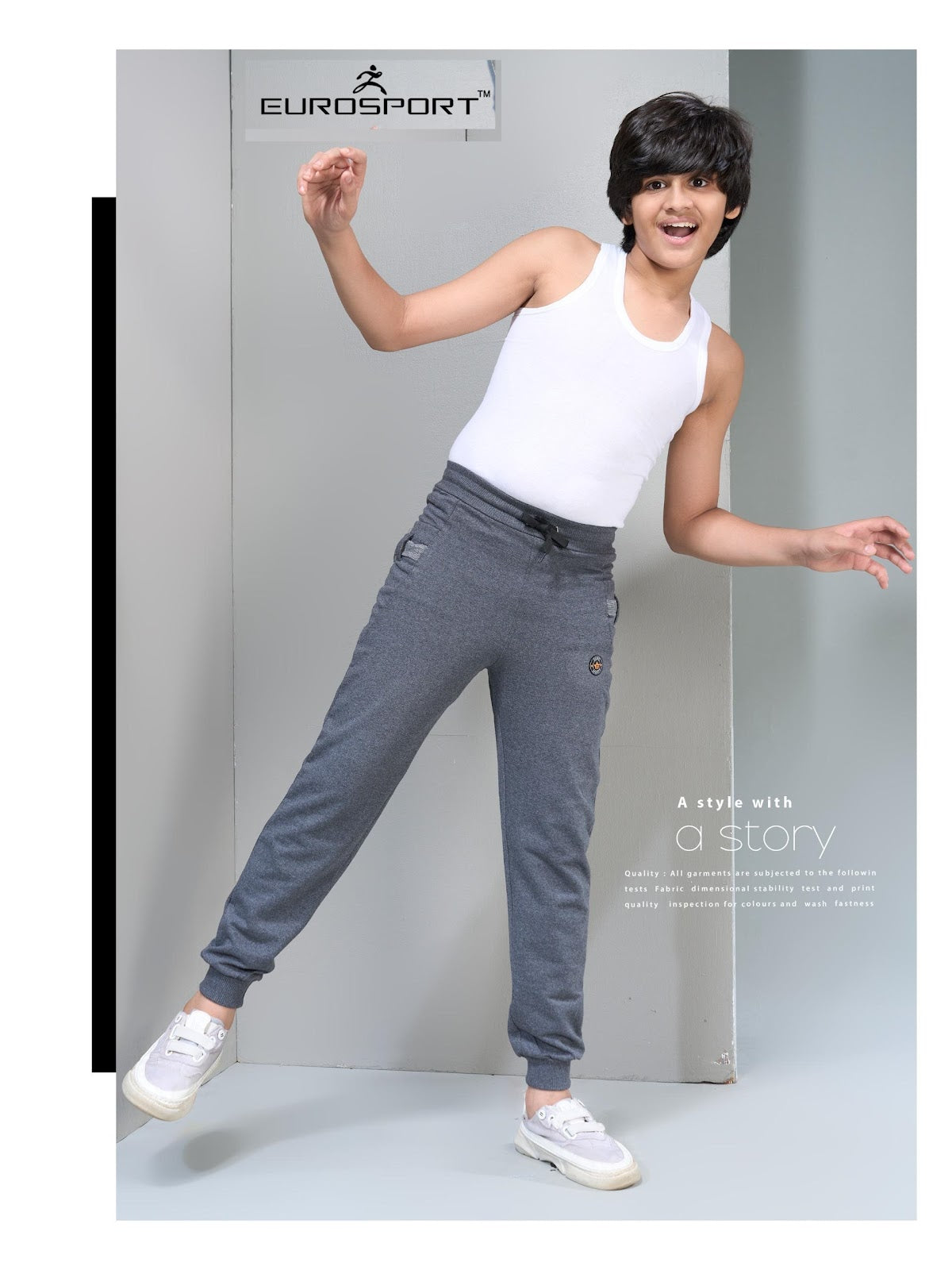 Euro 206 Eurosport Loop Net Boys Track Pant Wholesale Rate