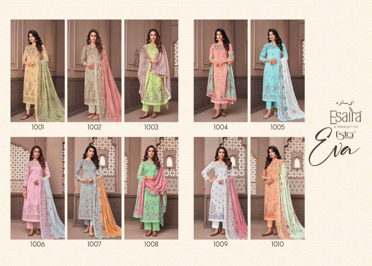 Eva Esaira Pure Cotton Pant Style Suits Exporter India