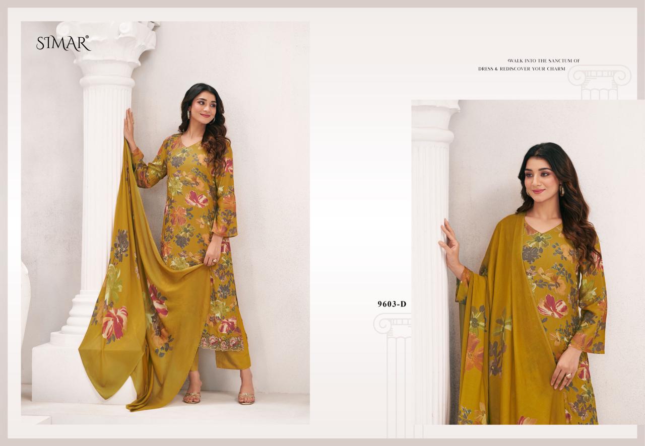 Everbloom Vol 2 Simar Viscose Muslin Pant Style Suits Exporter Gujarat