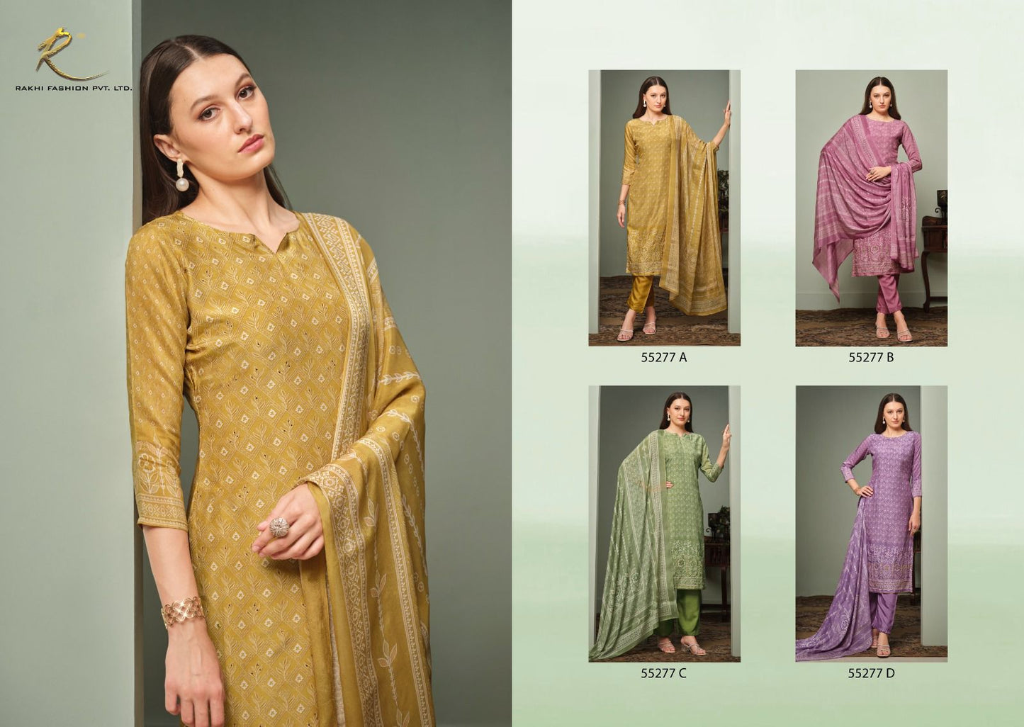 Exotica Rakhi Fashion Pure Viscose Pant Style Suits
