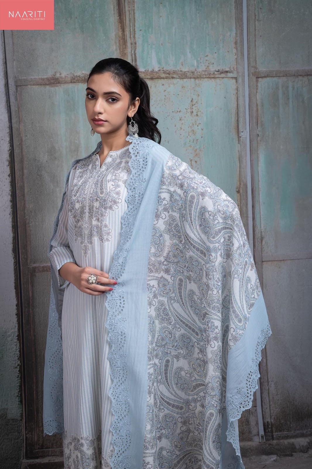 Fahar Naariti Mul Chanderi Pant Style Suits Manufacturer