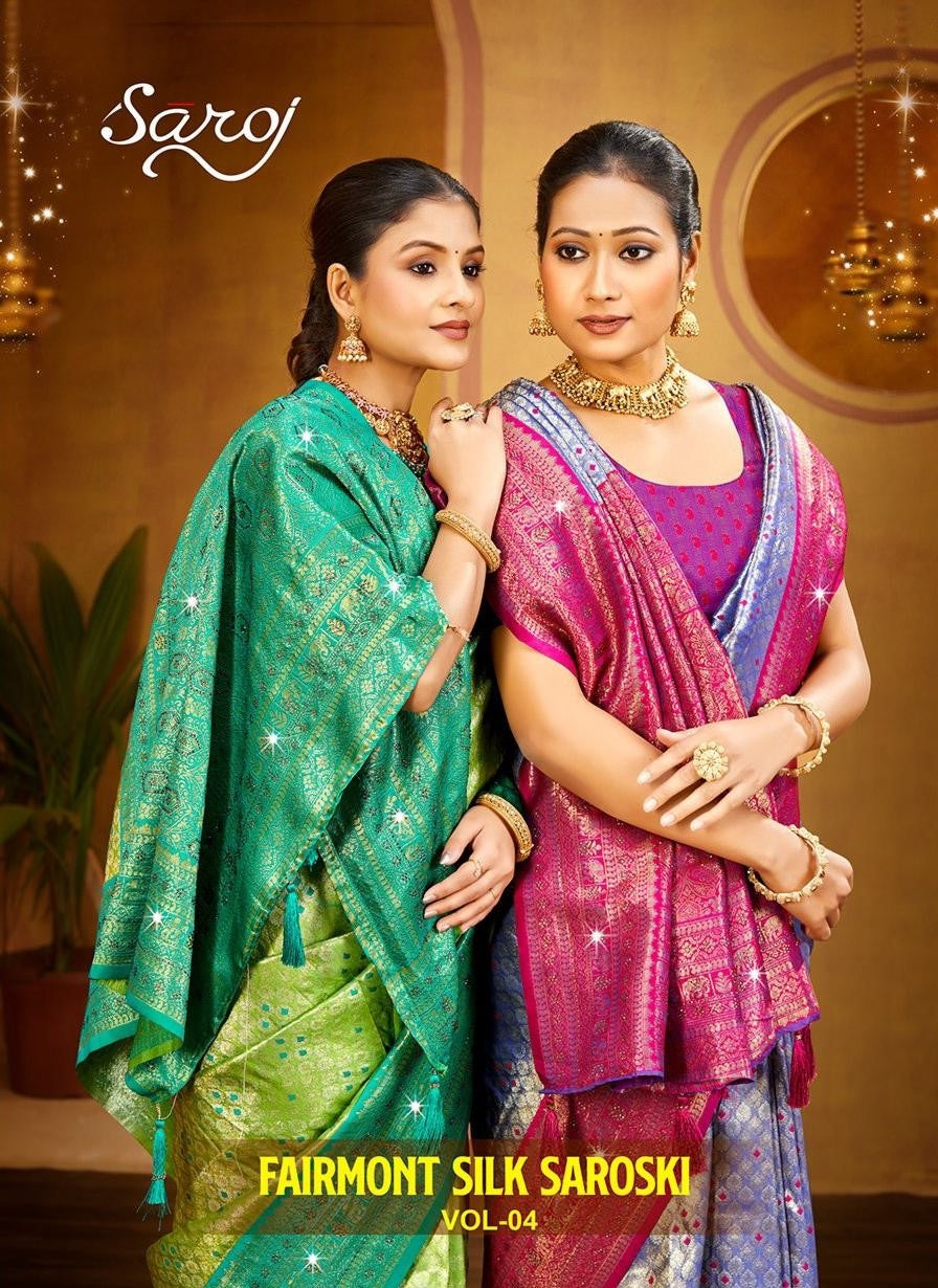 Fairmont Silk Saroski Vol 4 Saroj Kanjivaram Silk Sarees Wholesale Price